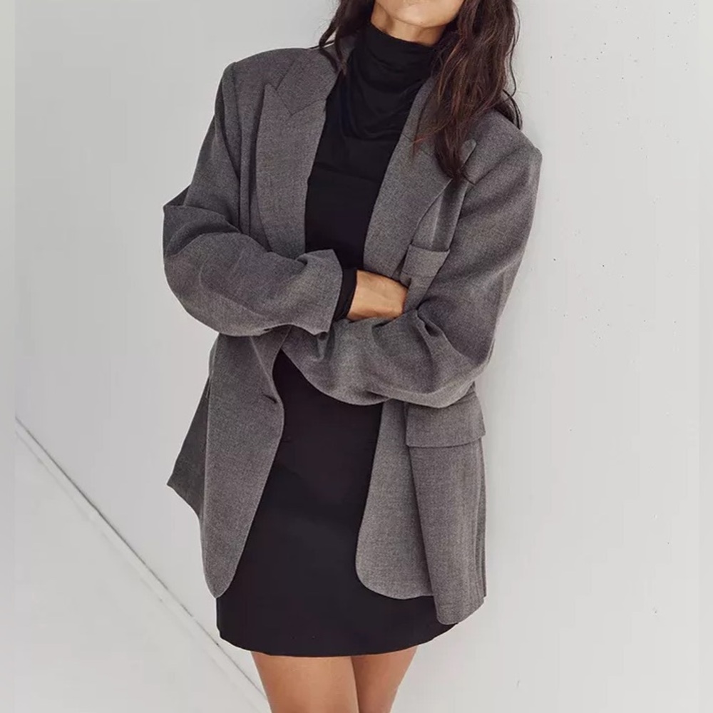 DISSH Harley Charcoal Boyfriend Blazer
